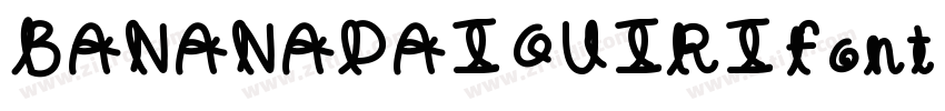 BANANADAIQUIRIfont R字体转换